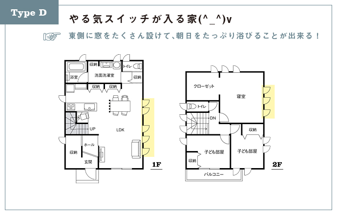 Type D：やる気スイッチが入る家